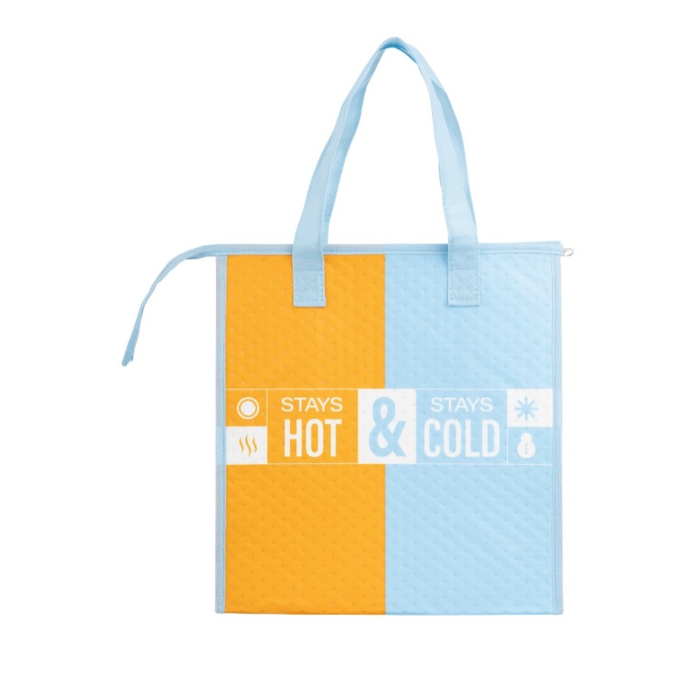 WALMART REUSABLE INSULATED HOT & COLD GROCERY BAG w/ZIPPER New